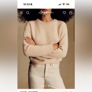 Sezane Amiel Jumper Vanilla - Size S